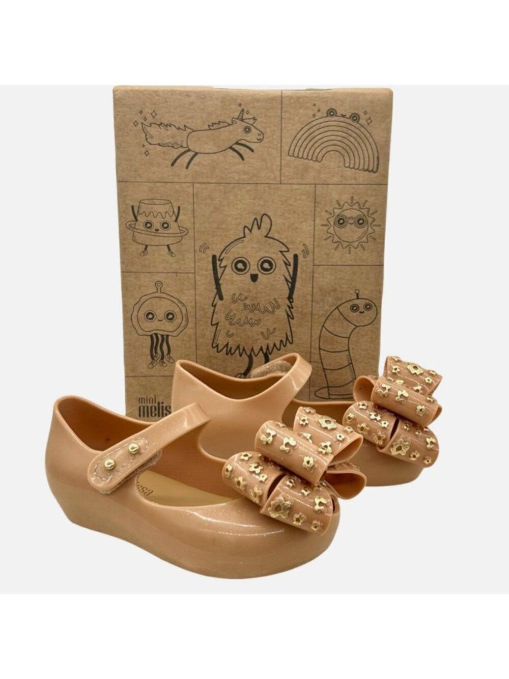 Mini Melissa Ultragirl Sweet X BB Toddler Girls Jelly Mary Jane Flats Size 6